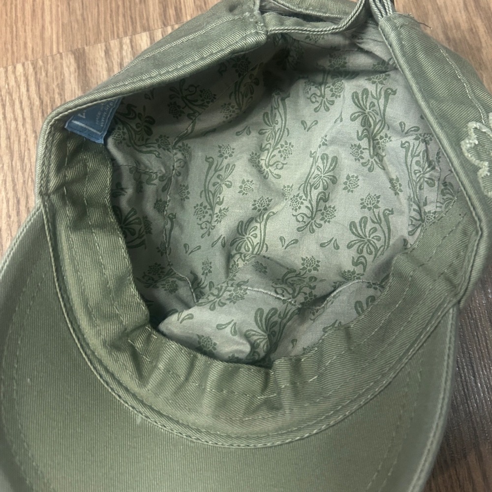 Olive Green Y2K Military Style Cadet Cap Women's Fashion Hat - Picture 5 of 6